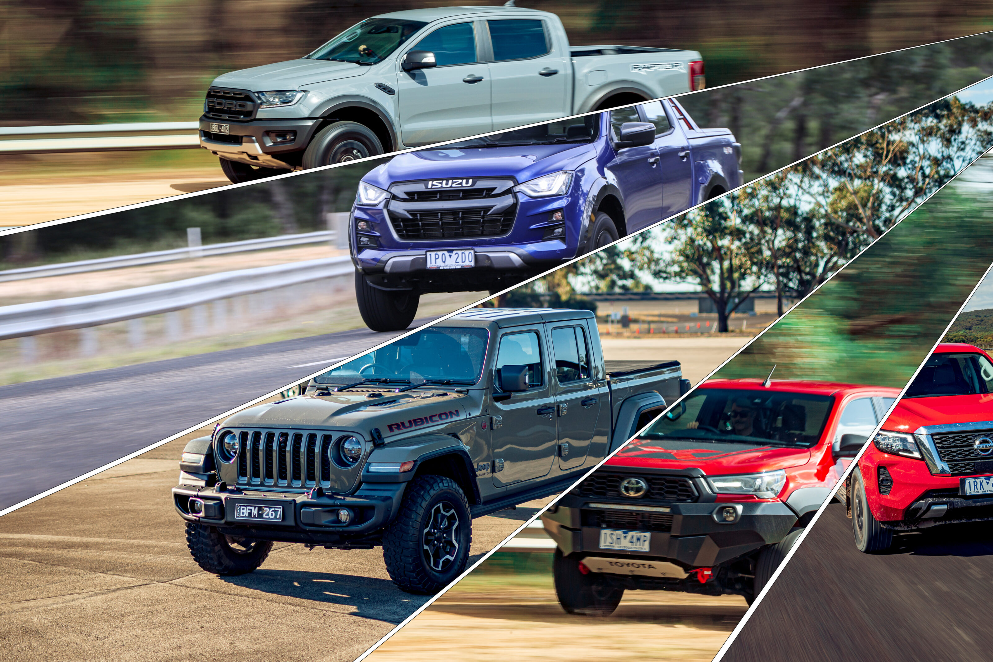2021 Dual-Cab Ute mega test performance comparison